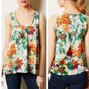 🧡ANTHROPOLOGIE🧡MEADOW RUE FLORAL SWING TOP🧡